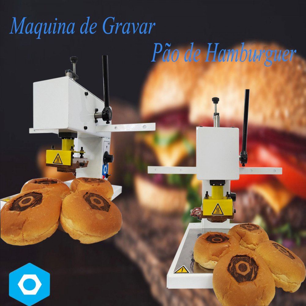 MÁQUINA PARA GRAVAR PÃO DE HAMBÚRGUER MANUAL FR01-H